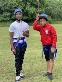 Two Learners During Challenge Course