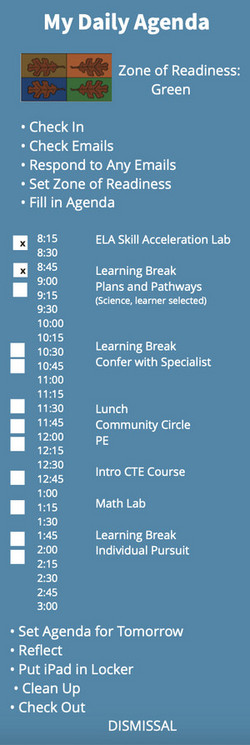 Image of the Daily Agenda